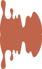 Drip Border Illustration Of A Chocolate Drop