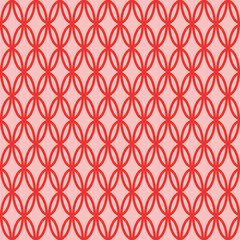 Fototapeta premium seamless repeat geometric red patter. for design, wallpaper, scrapbooking, fabric. Ethnic pattern. Vector illustration