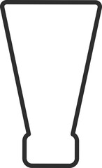 Plastic containers and single use dishes icon vector illustration. Plastic waste problem symbol. Plastic package, dishes and containers contour icons for earth day ocean pollution concept