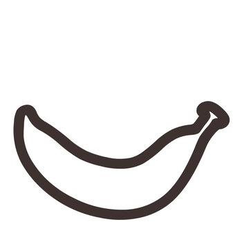 recommend clip art: Outline Banana 