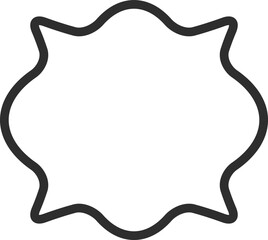 Retro frame or Price tag for promotion sale offer or decoration, vintage label or emblem for discount message. Empty emblem or simple tag icon template.