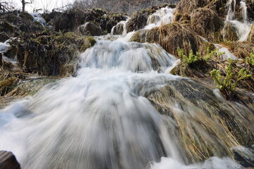 Wasserfall an den Plitvicer Seen, Kroatien