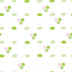 Mint caramels seamless pattern. Green lollipops. Vector illustration. Sweet candies, packaging for a pastry shop or as a gift.