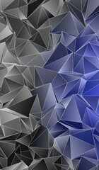 Obraz premium Abstract Low-Poly background. triangulated texture. Design 3d. Polygonal geometrical pattern. Triangular modern style