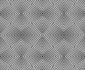 Fototapeta premium Abstract psychedelic stripes for digital wallpaper design. Line art pattern. Monochrome design. Vector print template. Geometry curve lines pattern. Futuristic concept