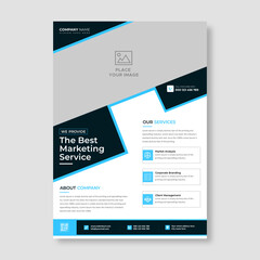 Creative corporate trendy unique business professional marketing agency modern simple leaflet flyer design for attractive business poster layout, business minimal abstract advertising vector template.