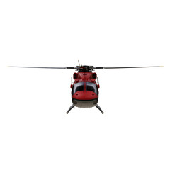 Red Helicopter isolated