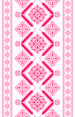 Ethnic Ukrainian geometric pattern. Aztec style embroidery abstract vector illustration.