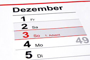 Der erste Advent