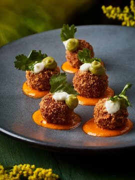 Croquetas de jaiba plano de detalle