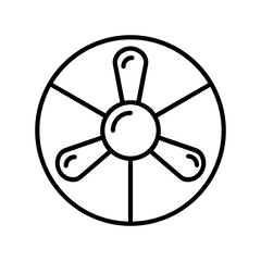 Naklejka premium Fan Icon