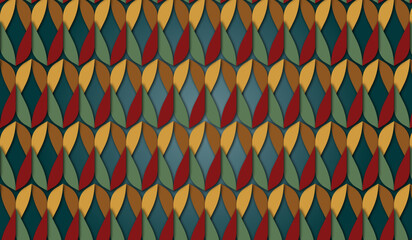 geometric baroque colored decorative textured pattern
