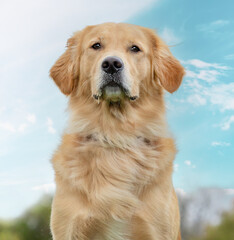 Obraz premium golden retriever portrait