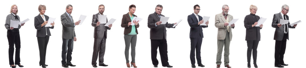 collage of people holding a4 sheet in hands