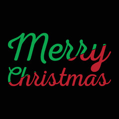 Modern merry Christmas t shirt design