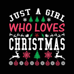 Modern merry Christmas t shirt design