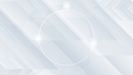 Abstract white hexagon background. Vector Illustration