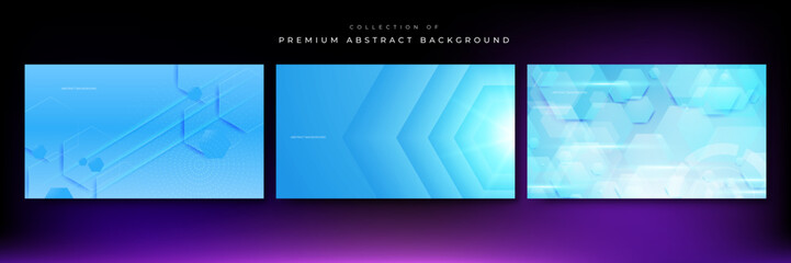 Abstract hexagon background for digital hi tech technology design. Vector illustration. Digital technology innovative concept.