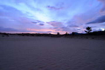 夜明けの鳥取砂丘 Tottori sand dunes at dawn Japan