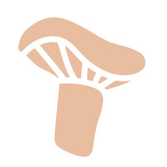 Autumn Doodle flat icon Milk Mushroom 