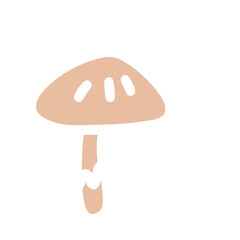 Autumn Doodle flat icon Mushroom Simple 