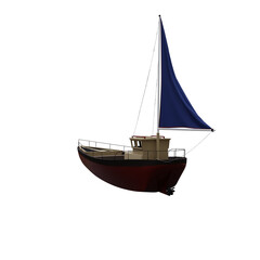 Boat isolated