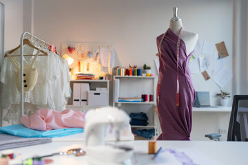 Fashion Design Studio, Workplace with sew manikins