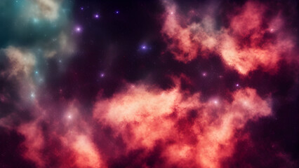 Naklejka premium Wonderful space scene with stars in the galaxy with stars, nebula and galaxy