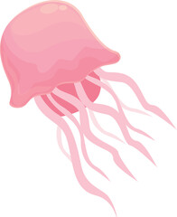 Fototapeta premium Jellyfish icon cartoon vector. Travel beach. Filipino tourism