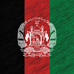 19 August Afghanistan Independence Day Old Flag Design
