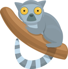 Lemur icon cartoon vector. Philippines travel. Landmark day