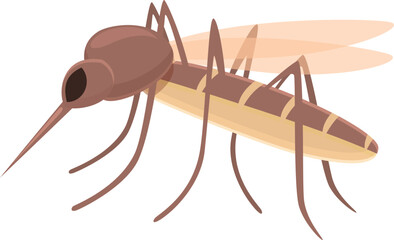 Big mosquito icon cartoon vector. Insect protection. Aerosol bug