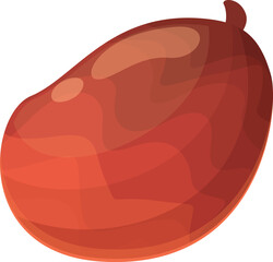 Tropical fruit icon cartoon vector. Oil food. Leaf extract