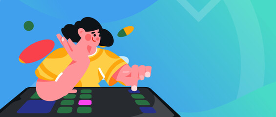 Business work character flat vector concept operation illustration
