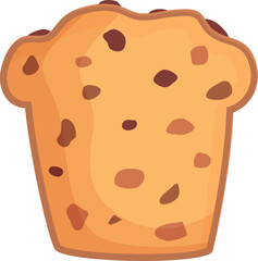 Half panettone icon cartoon vector. Sweet cake. Food idea