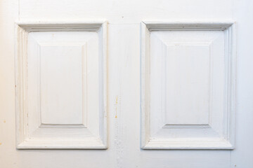 texture of white wooden door close up