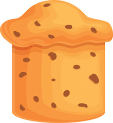 Party panettone icon cartoon vector. Idea food. Spring baked