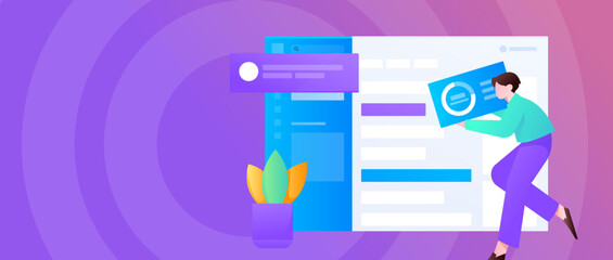 Business work character flat vector concept operation illustration
