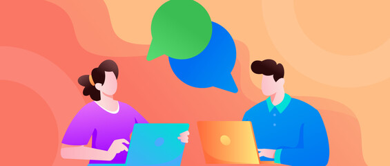 Business work character flat vector concept operation illustration
