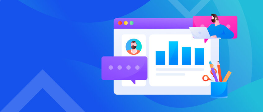 Business work character flat vector concept operation illustration
