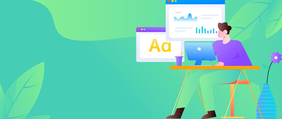 Business work character flat vector concept operation illustration
