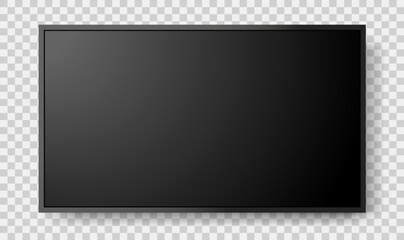 Fototapeta Screen LCD tv isolated vector illustration obraz