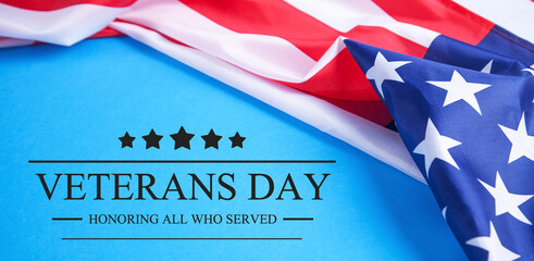 Fototapeta na wymiar Veterans Day. Honoring All Who Served