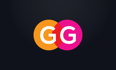 Multi Color Circle logo and colourful circle monogram vector and multiple colorful logo design icon vector with colourful group letters symbol