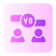 Obraz premium quiz gradient icon