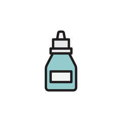 oil for electronic cigarette outline icon. Elements of smoking activities illustration icon. Signs and symbols can be used for web, logo, mobile app, UI, UX