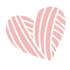 Valentine Doodle Heart line shape 