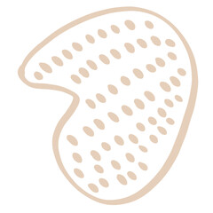 Organic shape hand drawn element