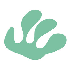 Organic shape hand drawn element