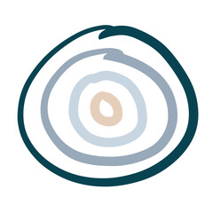 seaweed hand drawn decorative element